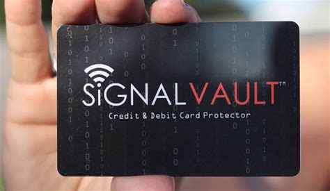 rfid blocking card shark tank|shark tank signal vault.